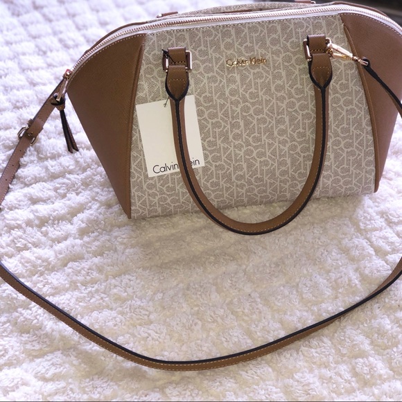 CALVIN KLEIN MONOGRAM SATCHEL - Picture 3 of 8